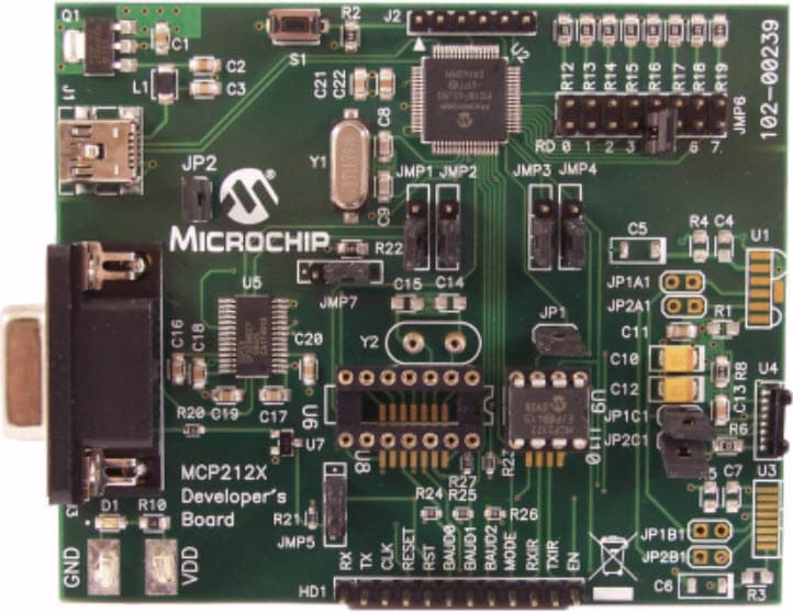 MCP212XDM, MCP2120/22 Developer Board