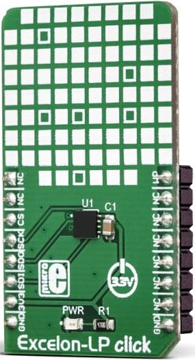 MIKROE-3104, Excelon LP Click Board based on CY15B108Q 8 Mbit Serial Ferroelectric (FRAM) Module