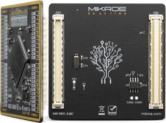 MIKROE-3490, MCU Card for Kinetis MKV58F1M0VLQ24