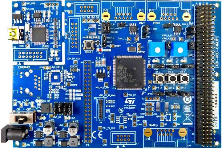 AEK-MCU-C4MLIT1, MCU Discovery Board for SPC5 Chorus 4M Automotive Microcontroller with CAN Transceivers