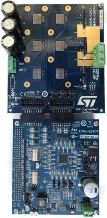 EVAL-L9907, Evaluation Board for L9907 a FET Driver for 3-Phase BLDC Motor