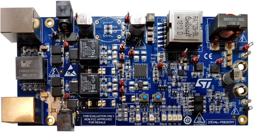 STEVAL-POE003V1, 5V/20A Active Clamp Forward Converter, Power Over Ethernet (PoE) - IEEE 802.3bt compliant Reference Design