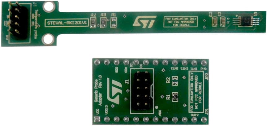 STEVAL-MKI201V1K, Temperature Probe Kit based on STTS75 Digital Temperature Sensor