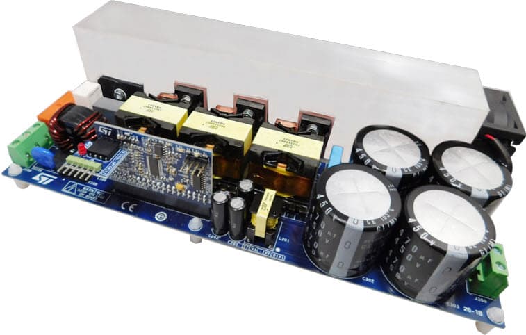 STEVAL-IPFC01V1, 3-kW 3-Channel Interleaved PFC Evaluation Kit based on the STNRGPF01 Digital Controller