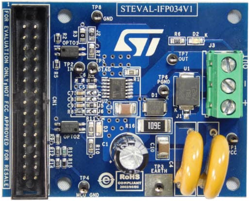 STEVAL-IFP034V1, Single High-Side Driver Evaluation Board based on IPS161H