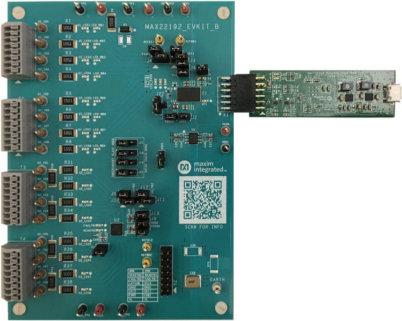 MAX22192EVSYS#, Evaluation System for the MAX22192 Octal Industrial Digital Input with Diagnostics and Digital Isolation