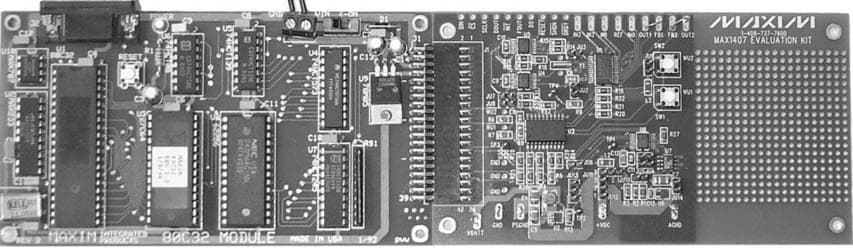 MAX1407EVSYS, Evaluation System (EV System) for the MAX1407 Low-Power, 16-Bit Multichannel DAS with Internal Reference, 10-Bit DAC