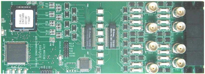 DS21Q55DK, Quad T1/E1/J1 Transceiver Design Kit Daughter Card