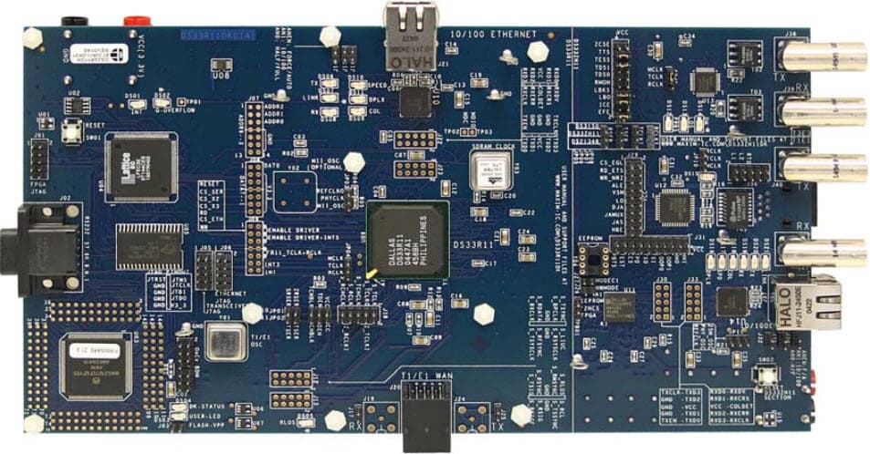 DS33R11DK, DS33R11DK+DS33ZH11DK Ethernet Transport Design Kit based on DS33R11 and DS33ZH11 Ethernet Mapper with Integrated T1/E1/J1 Transceiver