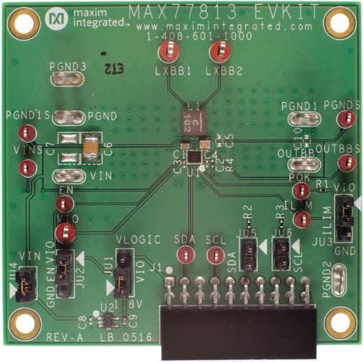 MAX77813EVKIT#, Evaluation Kit for the MAX77813 High-Efficiency Buck-Boost Converter