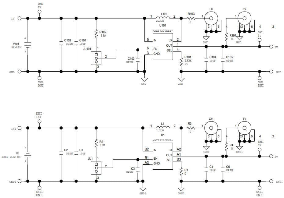 MAX17220EVKIT#, Evaluation Kit for MAX17220 400mV to 5.5V Input, nanoPower Synchronous Boost Converter with True Shutdown