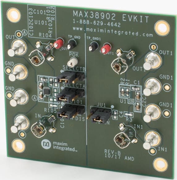 MAX38902EVKIT#, Evaluation Kit for the MAX38902B 500mA LDO Linear Regulator