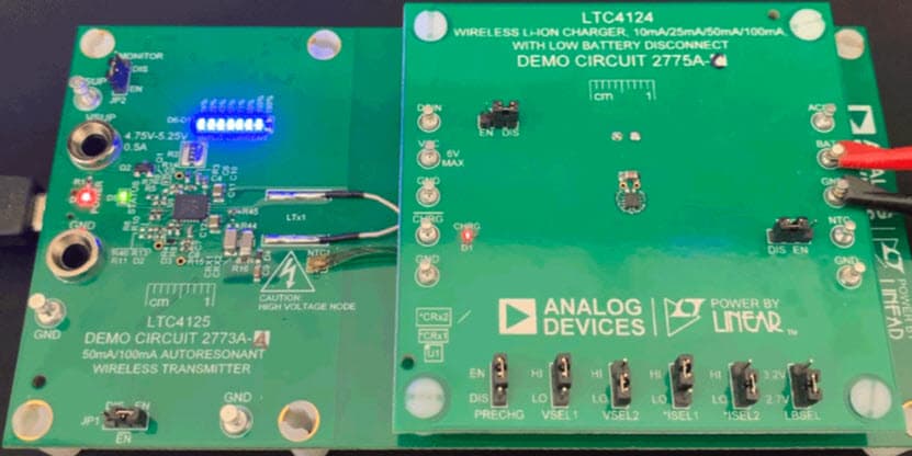 DC2770A-A-KIT, Demonstration Kit for the LTC4124 and LTC4125, 50mA Wireless Li-Ion Charger