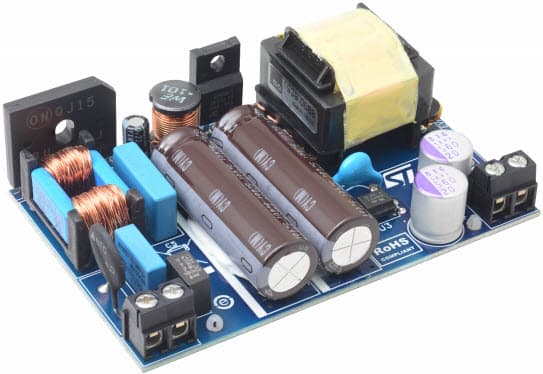 EVAL-STCH03-45W, 45W/12V Power Supply Evaluation Kit based on STCH03 QR Flyback Controller and SRK1000B Adaptive Synchronous Rectification Controller