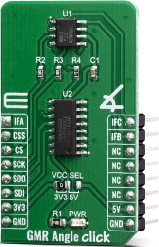 MIKROE-3815, GMR Angle Click Board based on TLI5012B E1000 Angle Sensor