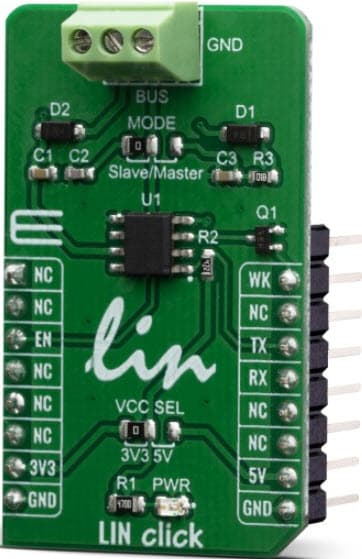 MIKROE-3816, LIN Click Board based on TLE7259-3GE LIN Transceiver