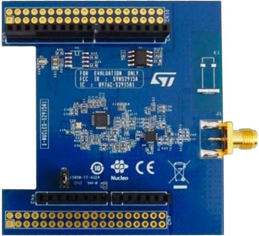 X-NUCLEO-S2915A1, Sub-1 GHz 915 MHz RF Expansion Board based on S2-LP Radio for STM32 Nucleo