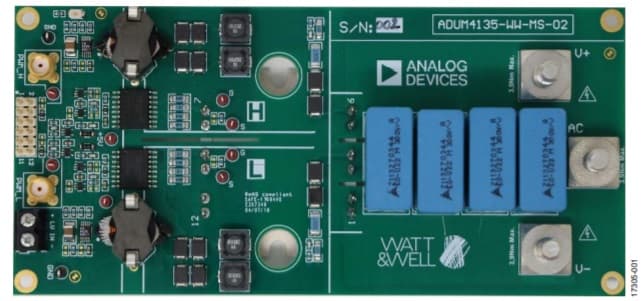 Using the ADuM4135 Gate Driver with the Microsemi APTGT75A120T1G 1200 V IGBT Module