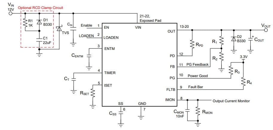 MP5022,is a hot-swap protection device designed to protect circuitry on its output from transients on its input