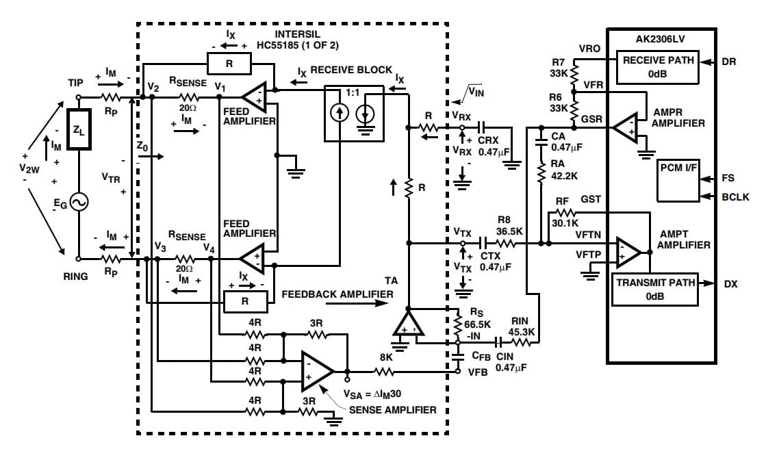 HC55185, AK2306LV, are Dual PCM CODEC